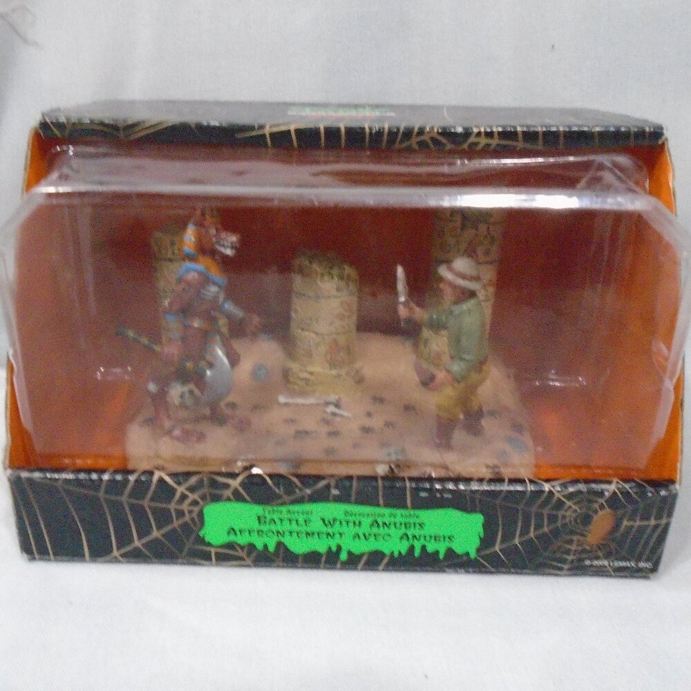 Spooky Town Collection LEMAX Battle of Anubis Halloween Collectible Table Accent